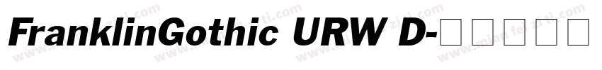 FranklinGothic URW D字体转换